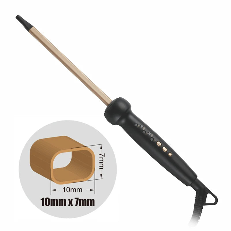 9mm Super Slim MCH Tight Curls Chopstick Wand Ringlet Afro Hair Curler Curling Iron