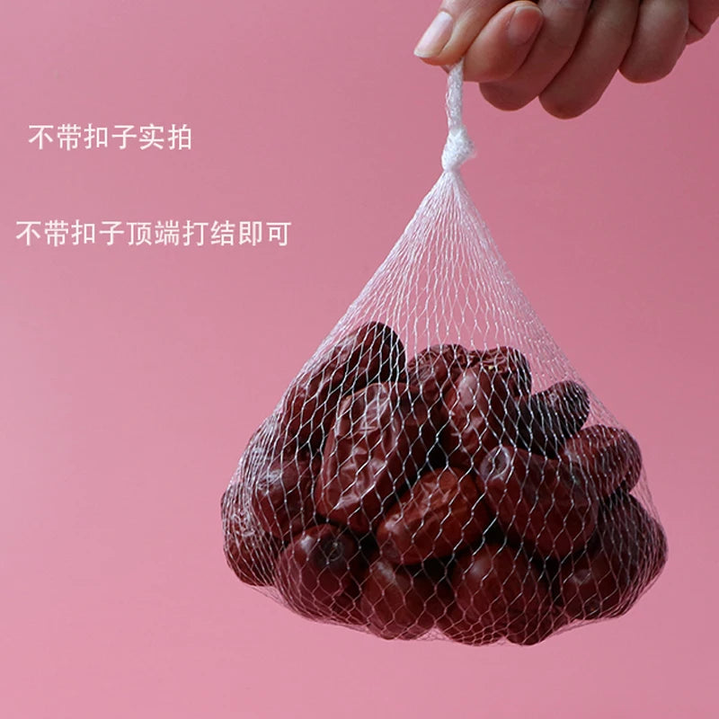 100pcs Plastic net bag packing mesh bag to receive packaging net food packaging net arts and crafts Gardening net