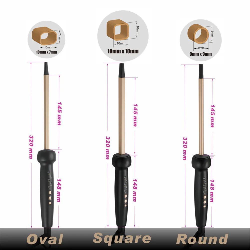9mm Super Slim MCH Tight Curls Chopstick Wand Ringlet Afro Hair Curler Curling Iron