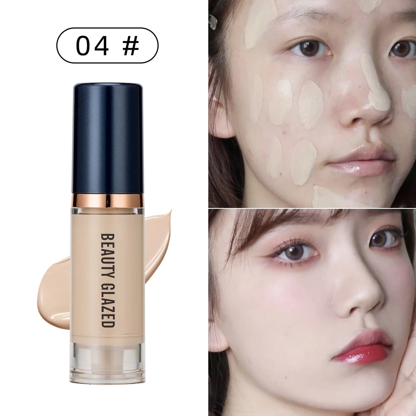 6ml Waterproof Matte Face Liquid Foundation Full Coverage Concealer Lasting Whitening Face Makeup Base Cream Cosmetics for Women