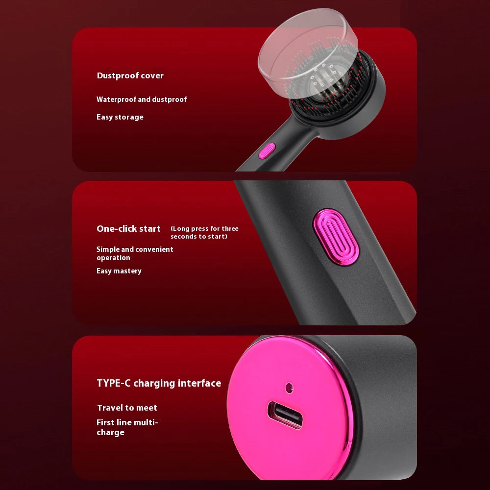 Electric Massage Comb Vibration Hair Massage Scalp Brush Red Light Hair Growth Massager Liquid Oil Applicator Anti Hair Loss