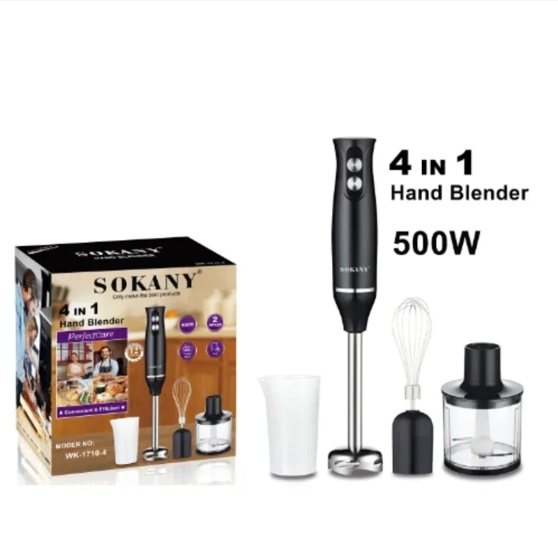 4 in 1 Household Multi-function Blender 110V/220V Electric Handheld Immersion Blender Baby Food Maker Kitchen Appliances