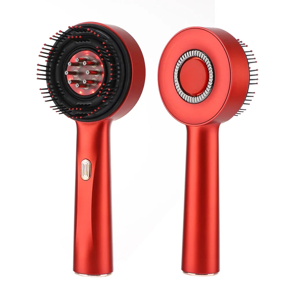 Red Light Vibration Head Massage Comb Electric Massage Comb Oil Applicator Nourishing Scalp Brush Hair Growth Anti Hair Loss