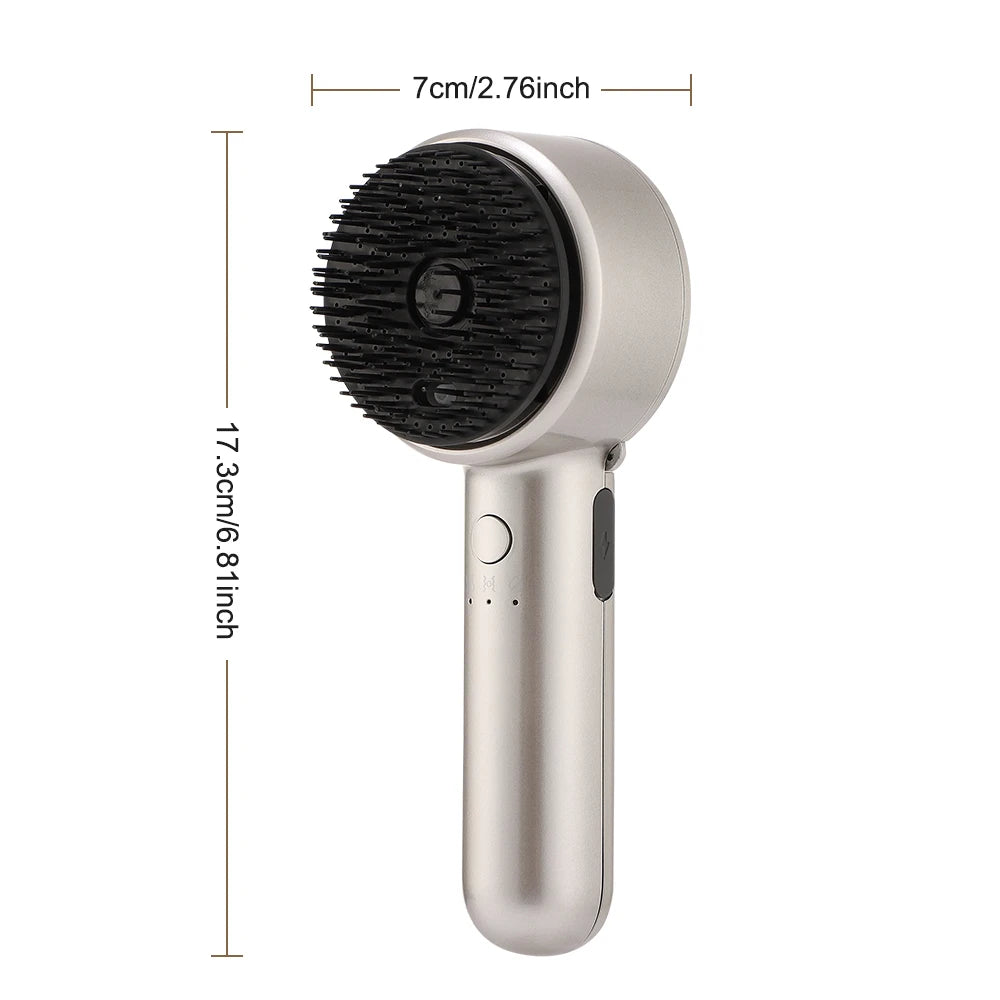 Red Light Vibration Head Massage Comb Electric Massage Comb Oil Applicator Nourishing Scalp Brush Hair Growth Anti Hair Loss