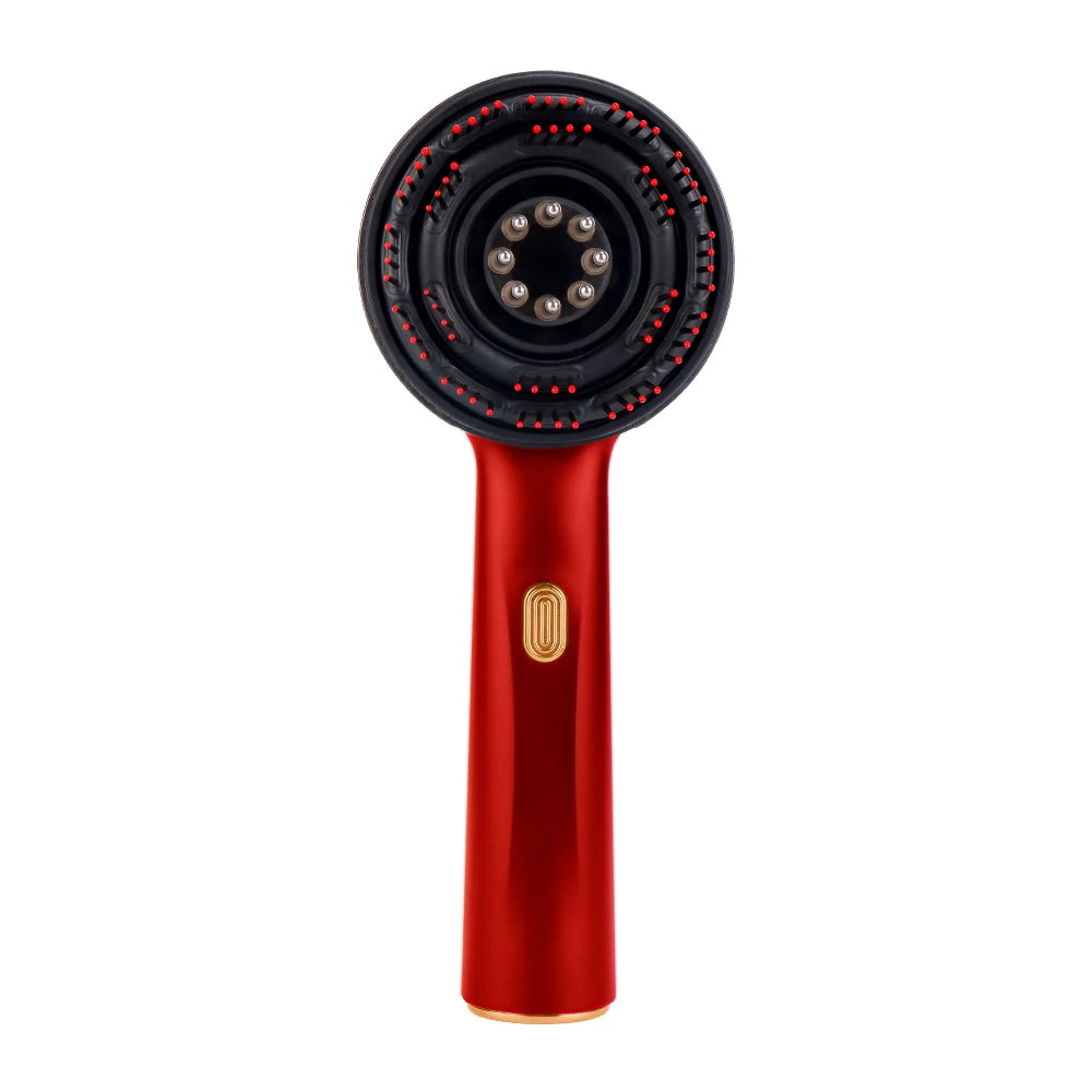 Electric Vibration Massage Comb Red Light Therapy Hair Growth Massage Scalp Brush Anti Hair Loss Liquid Oil Applicator Hair Care