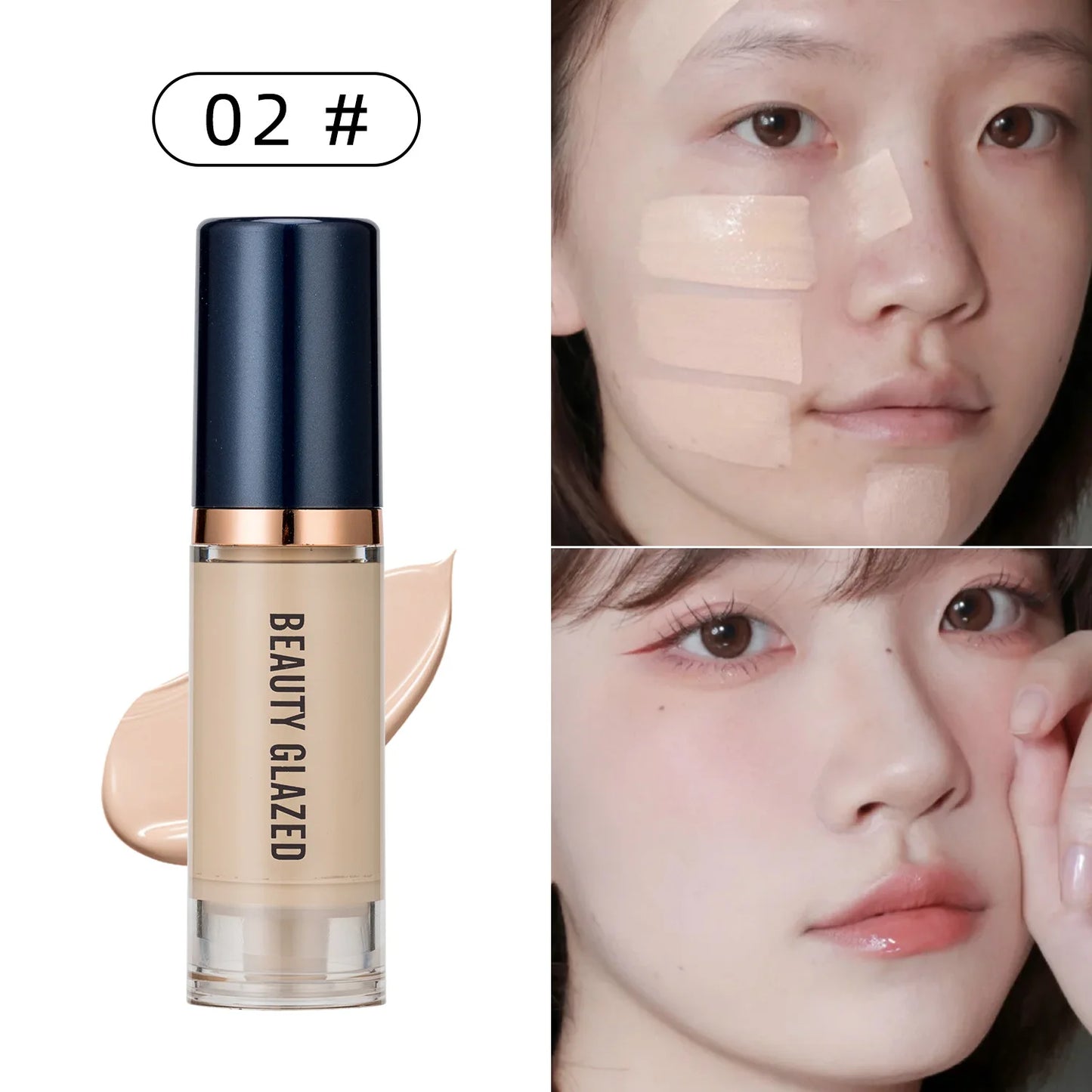 6ml Waterproof Matte Face Liquid Foundation Full Coverage Concealer Lasting Whitening Face Makeup Base Cream Cosmetics for Women