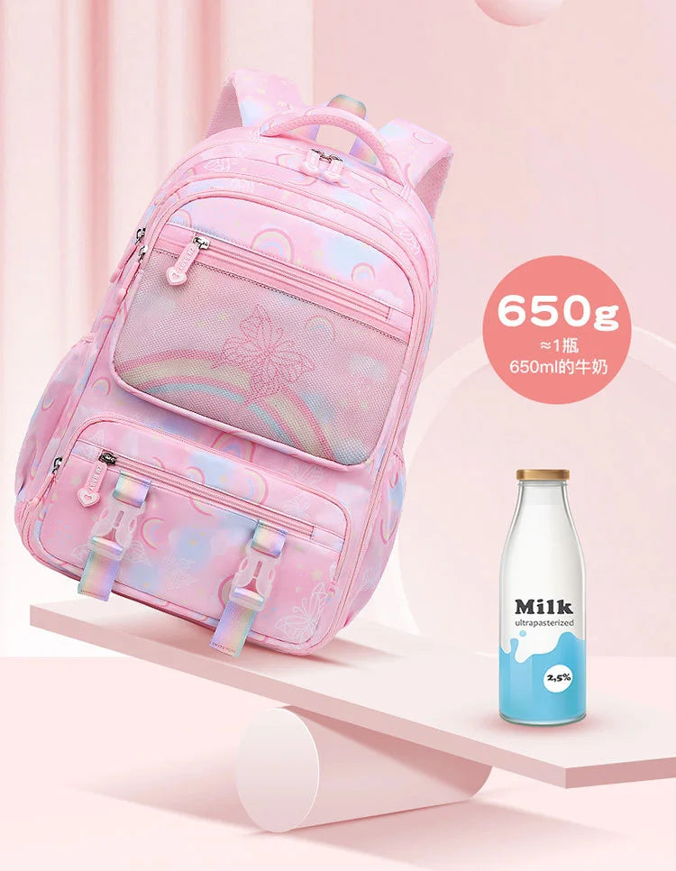 Princess Orthopedic Kids School Bag 2025 Children's Backpack for Girls Primary School Book Bag - Sustainable & Comfortable
