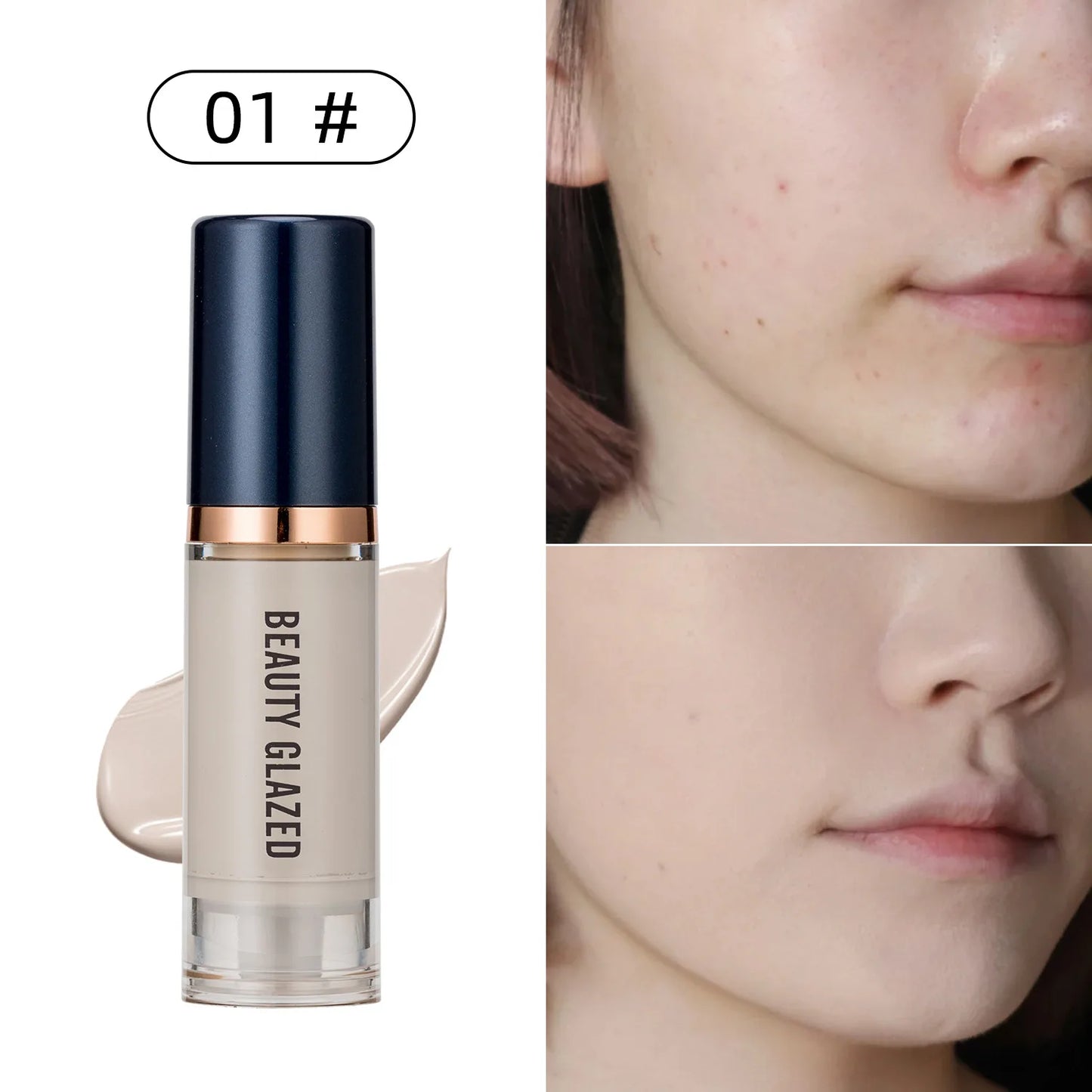 6ml Waterproof Matte Face Liquid Foundation Full Coverage Concealer Lasting Whitening Face Makeup Base Cream Cosmetics for Women