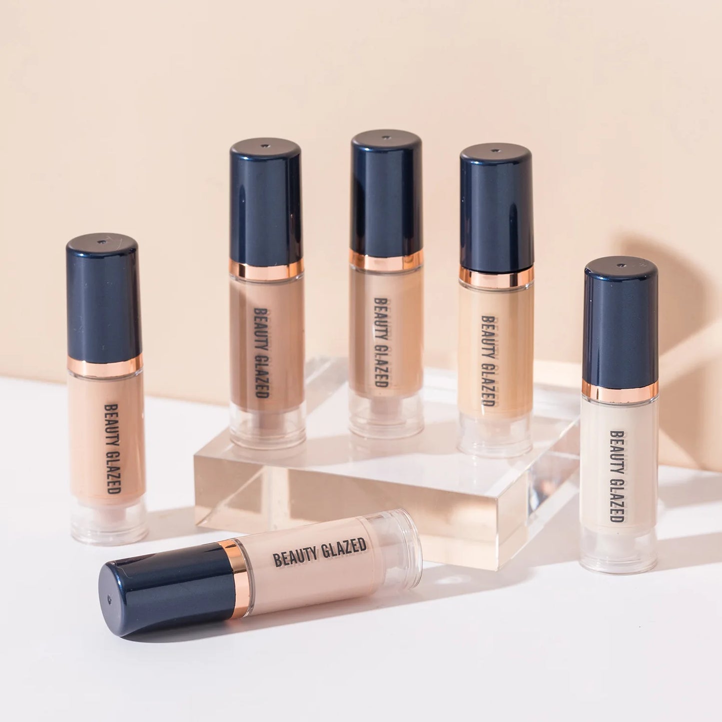 6ml Waterproof Matte Face Liquid Foundation Full Coverage Concealer Lasting Whitening Face Makeup Base Cream Cosmetics for Women