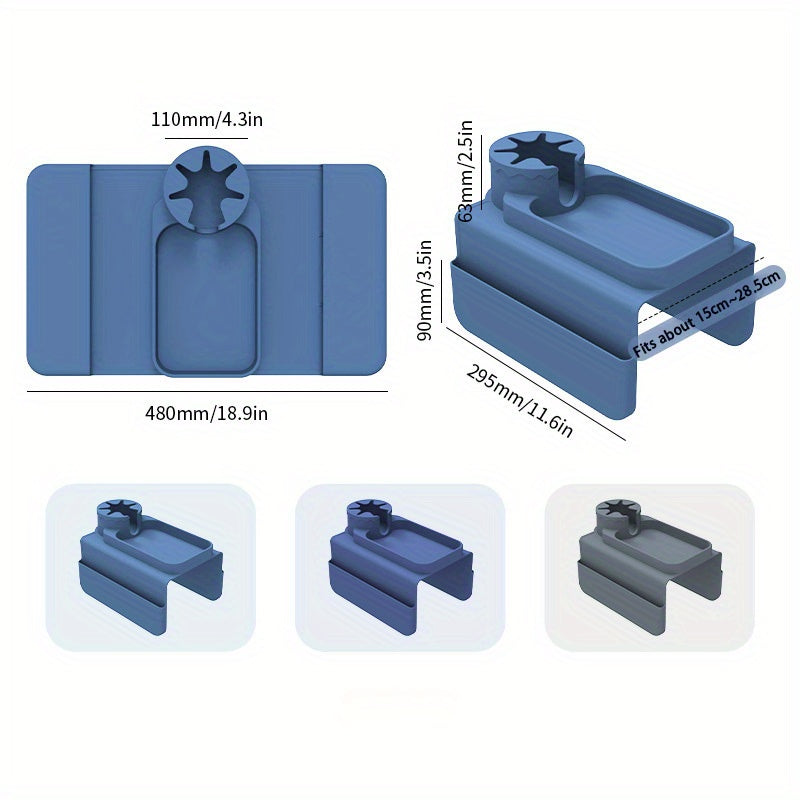 1pc Silicone Sofa Armrest Cup Holder - Multifunctional