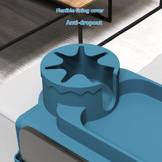 1pc Silicone Sofa Armrest Cup Holder - Multifunctional