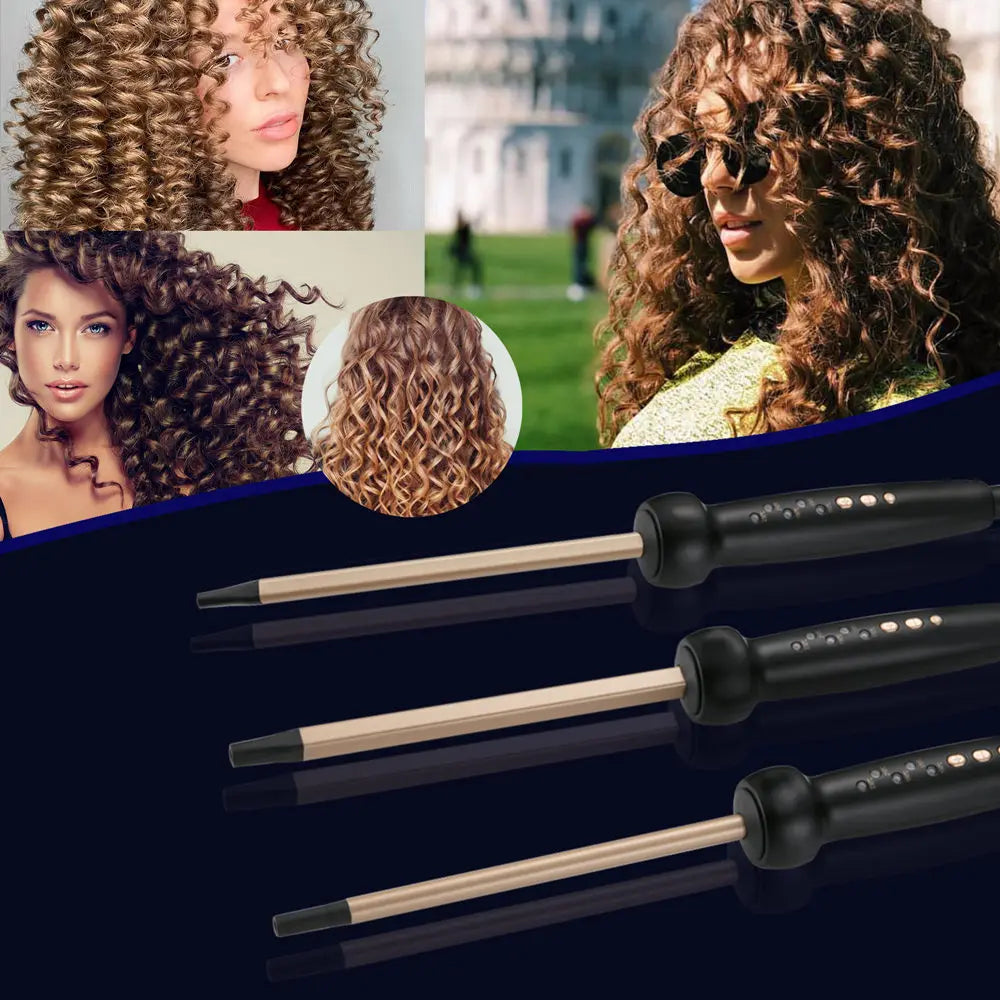 9mm Super Slim MCH Tight Curls  Chopstick Wand Ringlet Afro Hair Curler Curling Iron