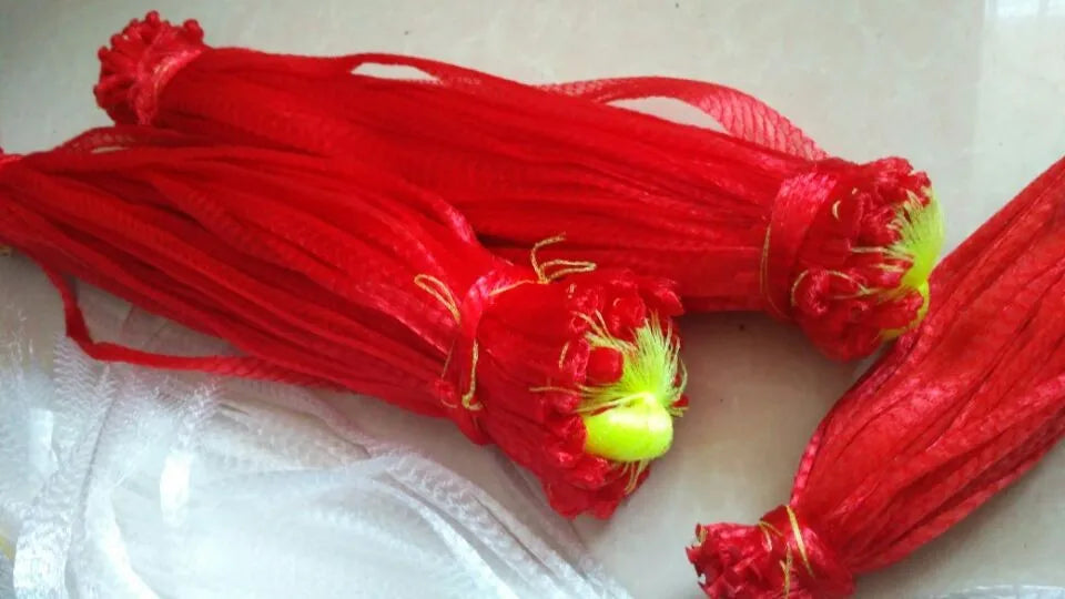 100pcs Plastic net bag packing mesh bag to receive packaging net food packaging net  arts and crafts Gardening net