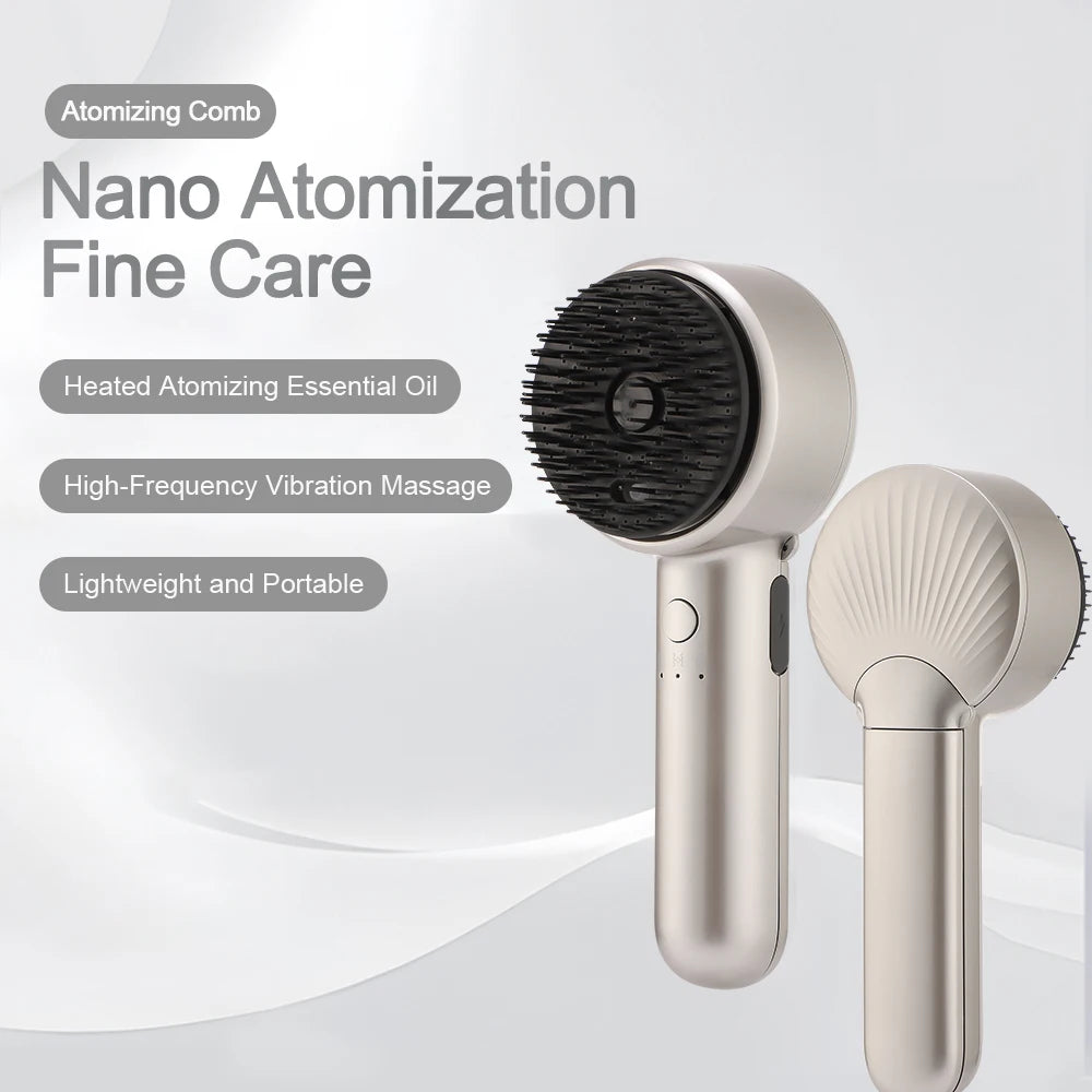 Red Light Vibration Head Massage Comb Electric Massage Comb Oil Applicator Nourishing Scalp Brush Hair Growth Anti Hair Loss