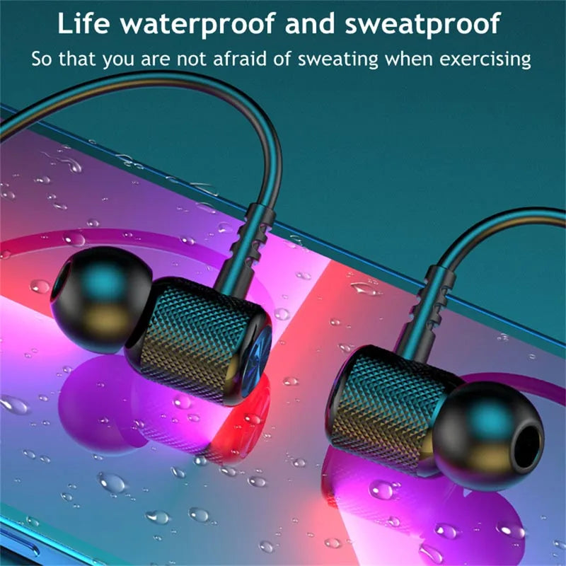 Neckband Magnetic Earphones Bluetooth Wireless Headphones Bluetooth Sport Running Earbuds Waterproof Bluetooth Headset With Mic