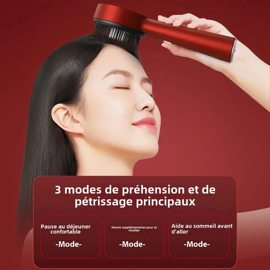 Red Light Vibration Head Massage Comb Electric Massage Comb Oil Applicator Nourishing Scalp Brush Hair Growth Anti Hair Loss