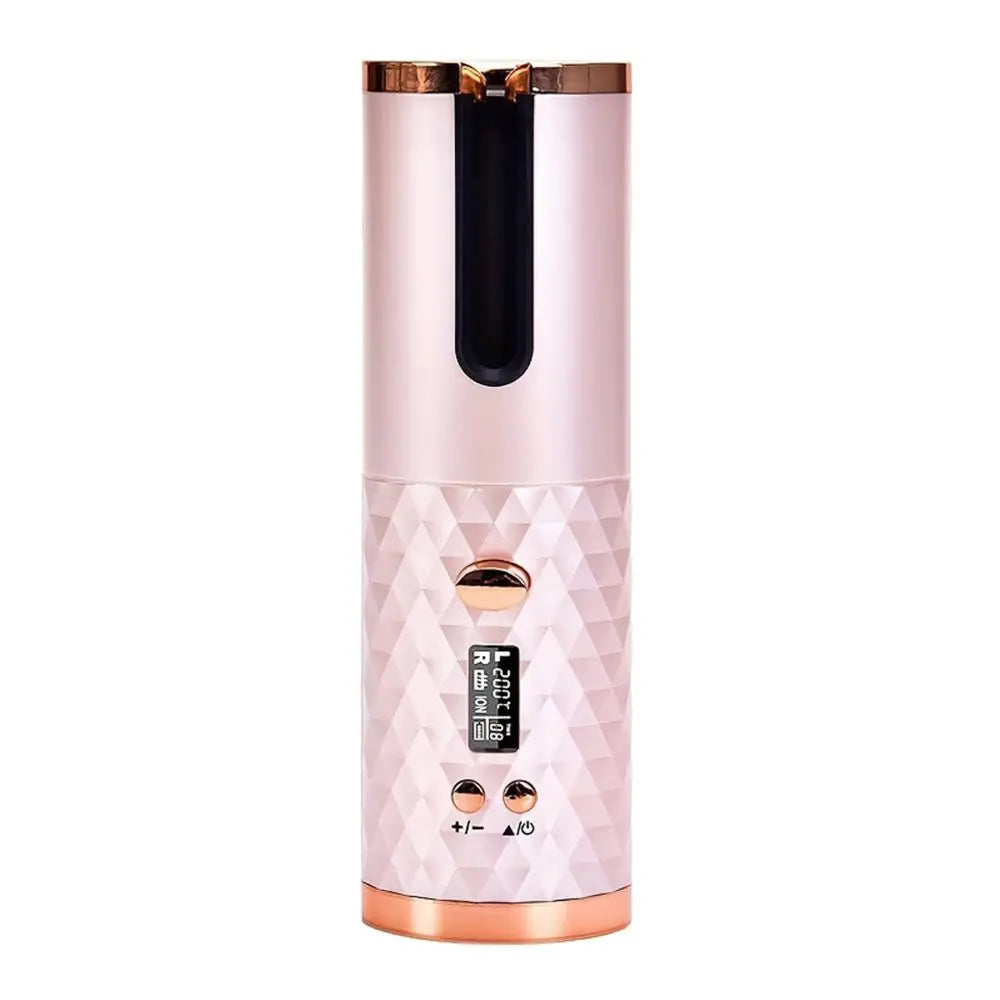 Automatic Rotation Iron, Cordless Iron, 6 Temperature Modes LCD Display Cordless Automatic Hair Roller for wavy hair