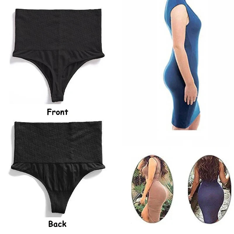 CXZD Tummy Control Panties Shapewear for Women High Waist Butt Lifter Shaping Thong Waist Trainer Slimming Bodyshaper Corset