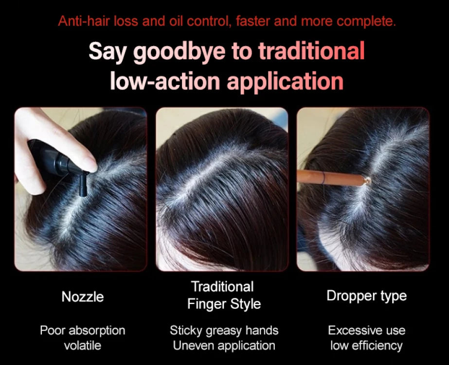 Electric Massage Comb Vibration Red Light Therapy Hair Growth Massage Scalp Brush Anti Hair Loss Liquid Oil Applicator Hair Care