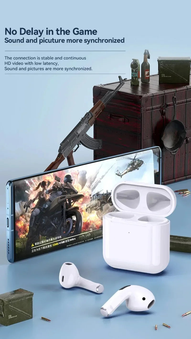Wireless earphones Air Pro 4 Bluetooth in ear earphones Pro4 earphones are suitable for all iPhone earphones, a great gift