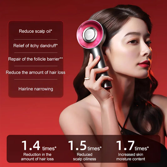 Electric Massage Comb Vibration Red Light Therapy Hair Growth Massage Scalp Brush Anti Hair Loss Liquid Oil Applicator Hair Care