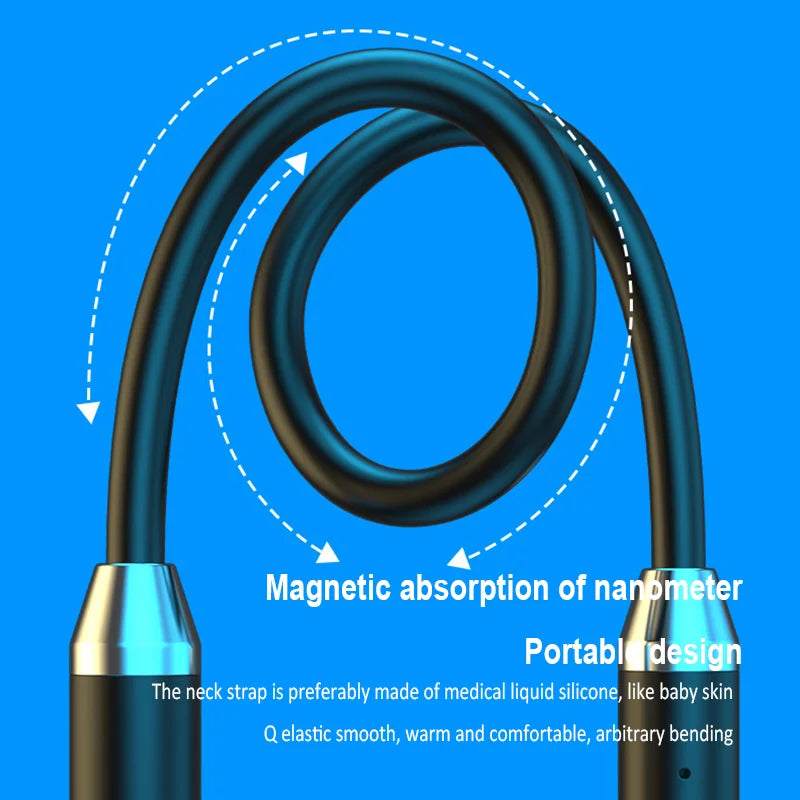 Bluetooth Neckband Earphones Wireless Headphones HIFI Stereo Sport Neck-hanging TWS Bluetooth Headset with Mic Magnetic Earbuds