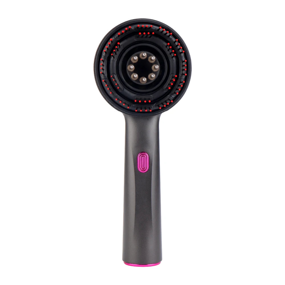 Electric Vibration Massage Comb Red Light Therapy Hair Growth Massage Scalp Brush Anti Hair Loss Liquid Oil Applicator Hair Care