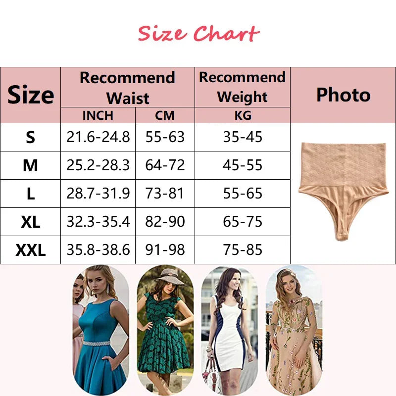CXZD Tummy Control Panties Shapewear for Women High Waist Butt Lifter Shaping Thong Waist Trainer Slimming Bodyshaper Corset