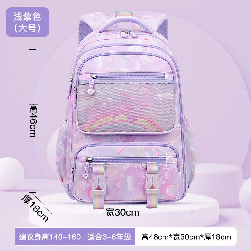 Princess Orthopedic Kids School Bag 2025 Children's Backpack for Girls Primary School Book Bag - Sustainable & Comfortable