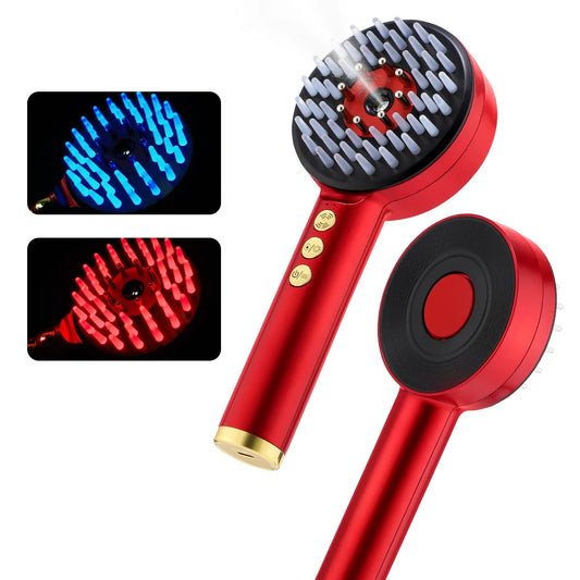 3 Mode Multi-Functional Electric Massage Comb Portable Infrared Therapy Comb Hair Follicles On The Head Essence Oil Applicator