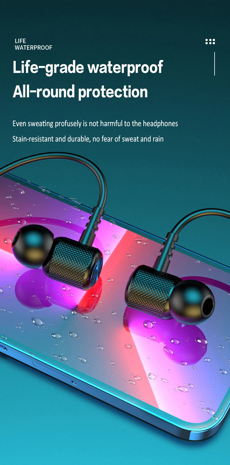 Bluetooth Neckband Earphones Wireless Headphones HIFI Stereo Sport Neck-hanging TWS Bluetooth Headset with Mic Magnetic Earbuds