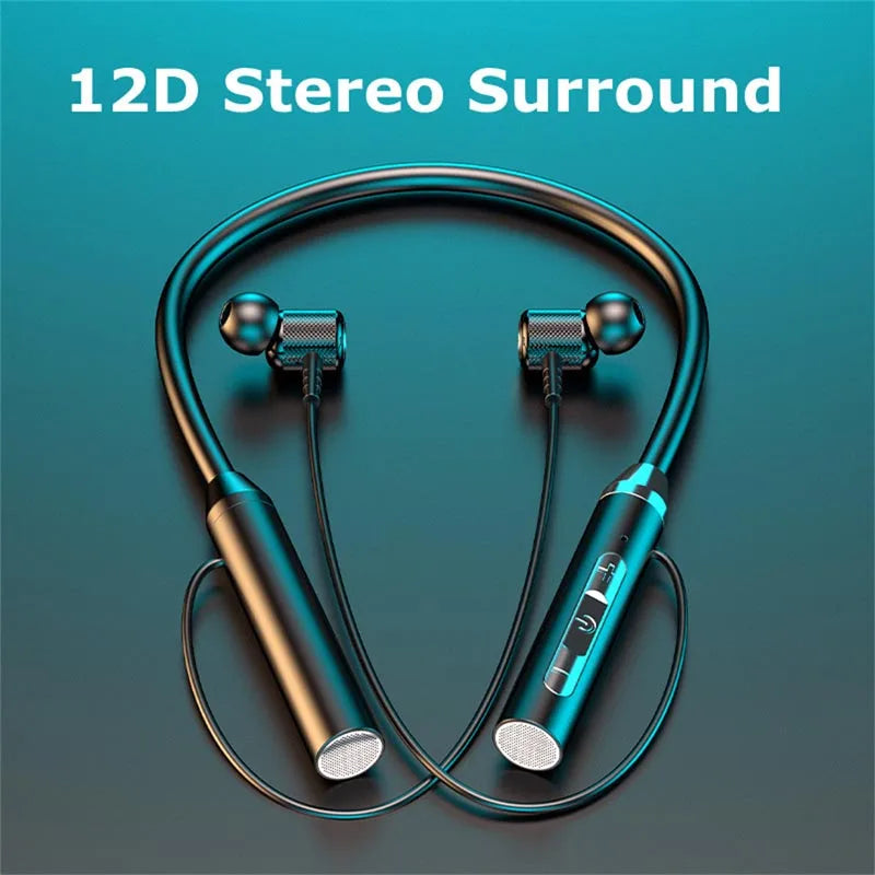 Neckband Magnetic Earphones Bluetooth Wireless Headphones Bluetooth Sport Running Earbuds Waterproof Bluetooth Headset With Mic