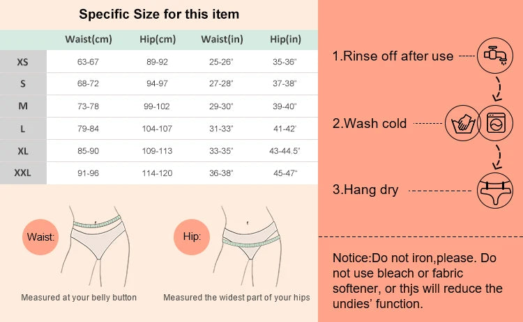 Hot Sale Mid-Rise Seamless Menstrual Period Panties 4 Layers Absorbent Leak Proof Culotte Lengthened Menstrual Panties