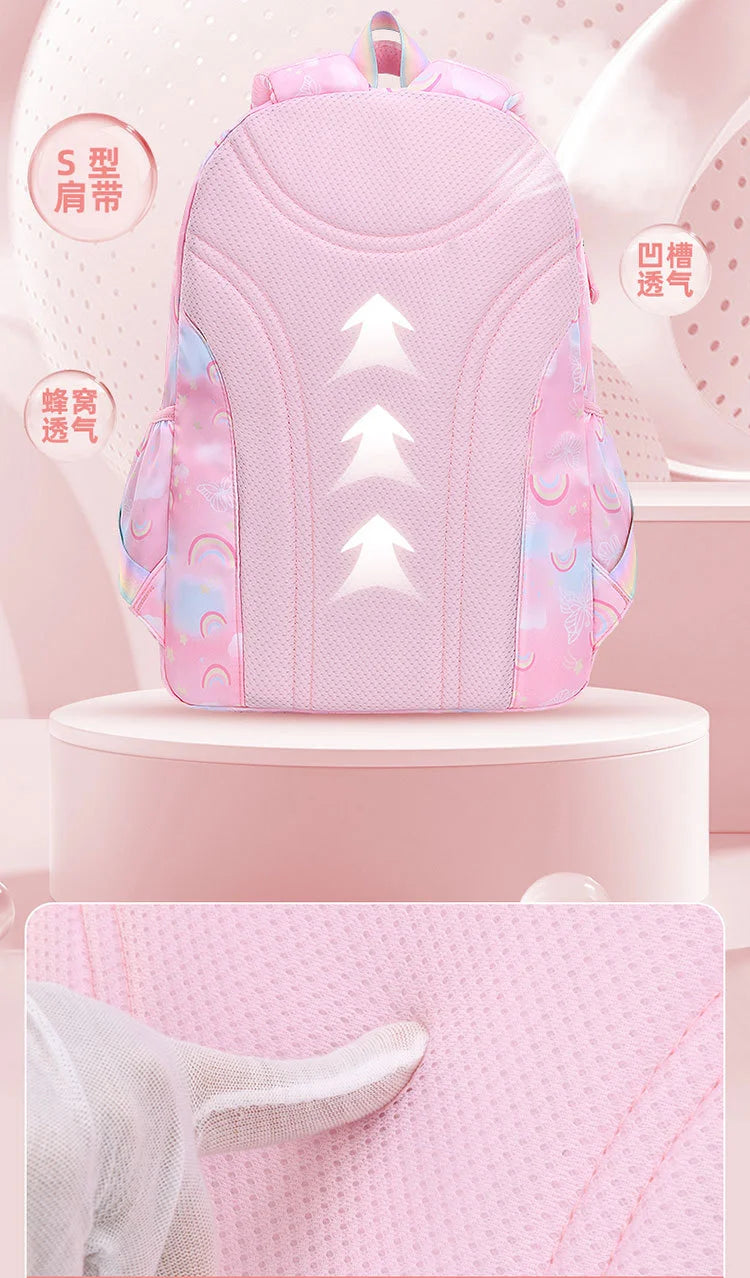 Princess Orthopedic Kids School Bag 2025 Children's Backpack for Girls Primary School Book Bag - Sustainable & Comfortable